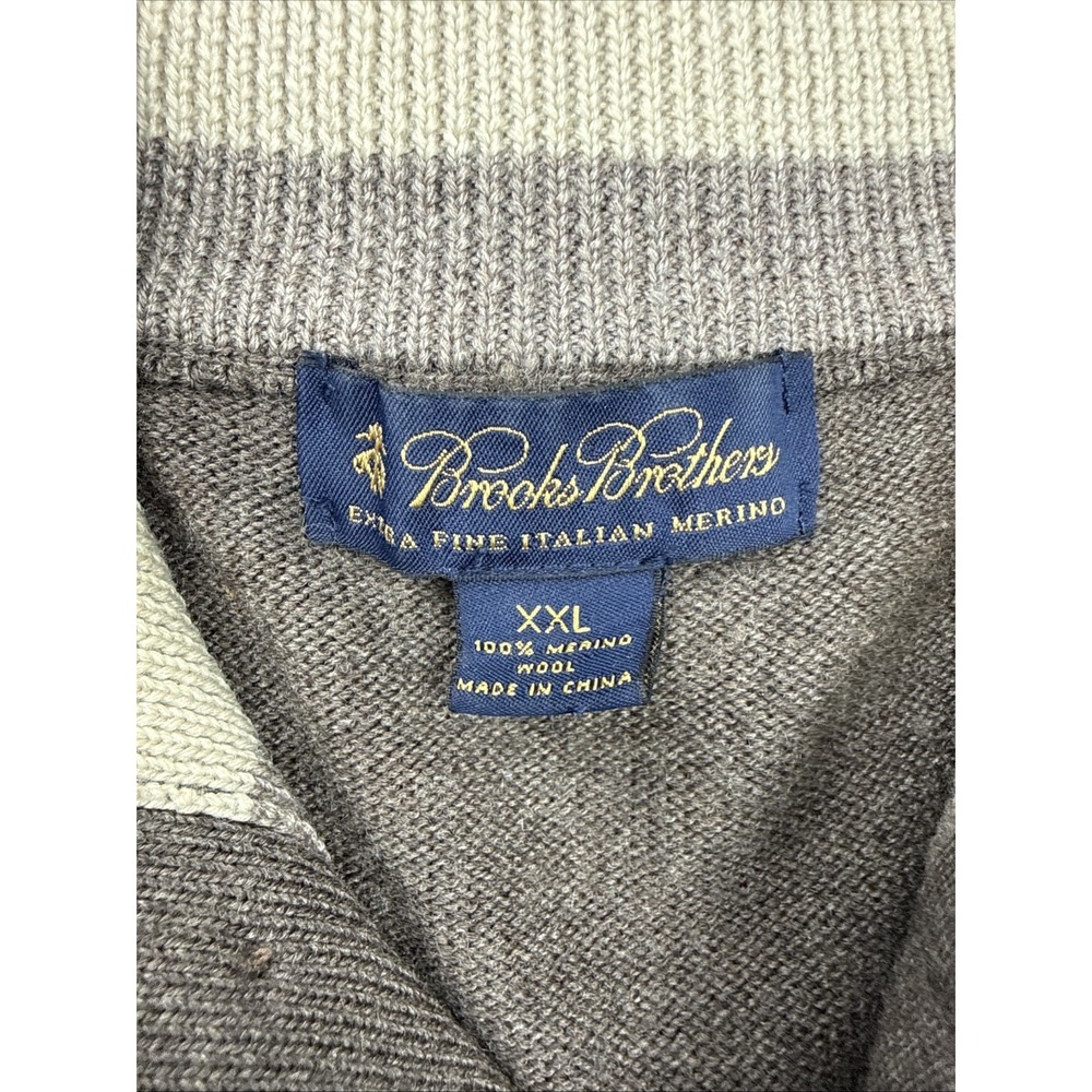 Brooks‎ Brothers Bundle 3 Pack Extra Fine Merino Wool Sweater Men XXL 1/4 & Zip - Picture 3 of 16